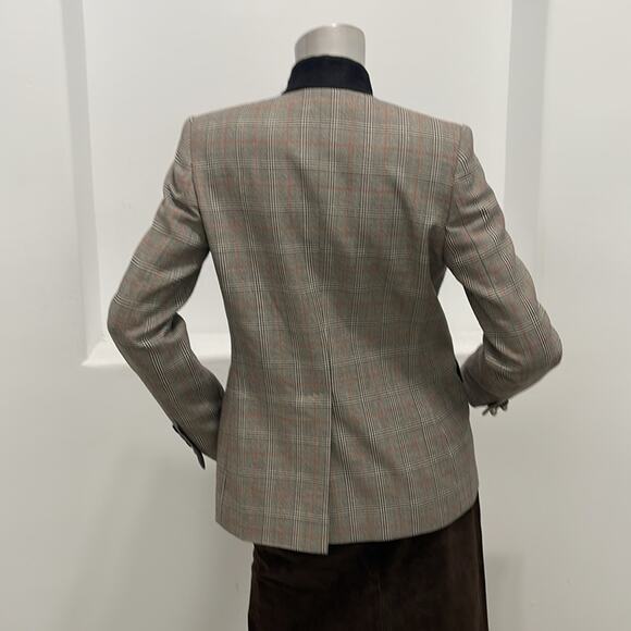 Stella McCartney Plaid Wool Stand Collar Blazer Size EU 40 - Picture 2 of 14